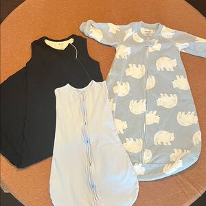 Kyte baby & Carters Blue and Black Sleep Sacks